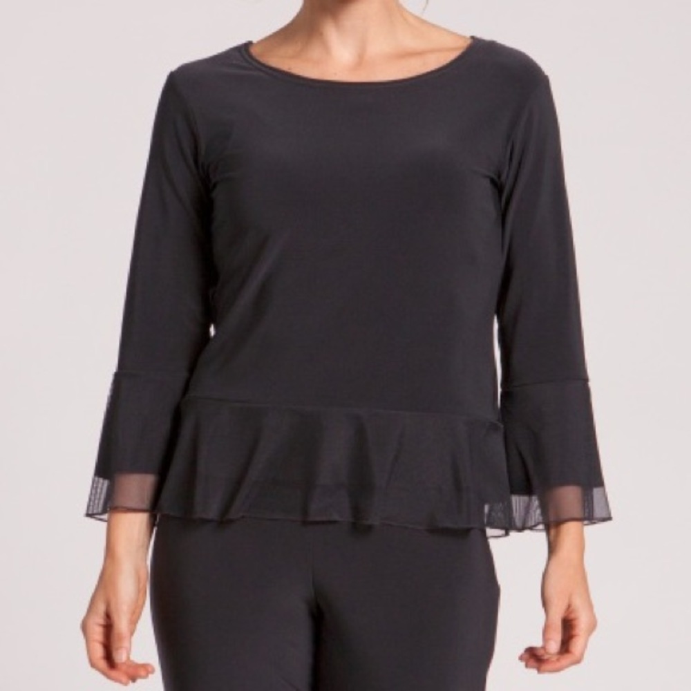 SYMPLI mix party peplum top